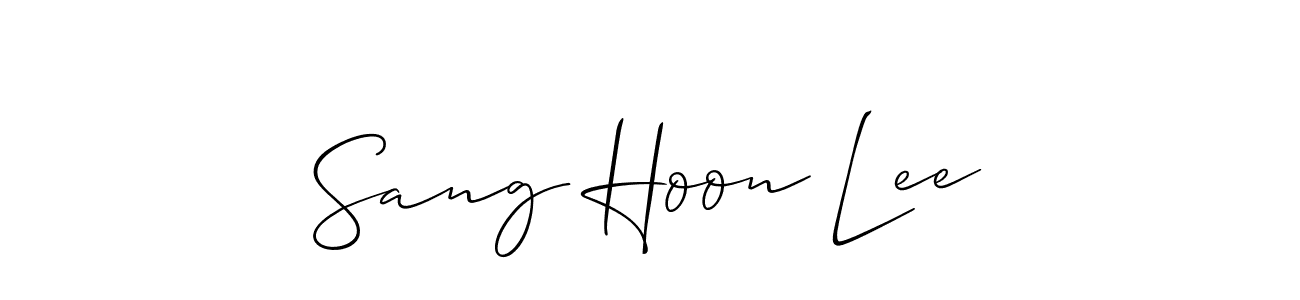 How to Draw Sang Hoon Lee signature style? Allison_Script is a latest design signature styles for name Sang Hoon Lee. Sang Hoon Lee signature style 2 images and pictures png