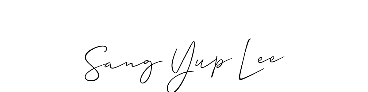 See photos of Sang Yup Lee official signature by Spectra . Check more albums & portfolios. Read reviews & check more about Allison_Script font. Sang Yup Lee signature style 2 images and pictures png