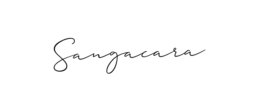 The best way (Allison_Script) to make a short signature is to pick only two or three words in your name. The name Sangacara include a total of six letters. For converting this name. Sangacara signature style 2 images and pictures png