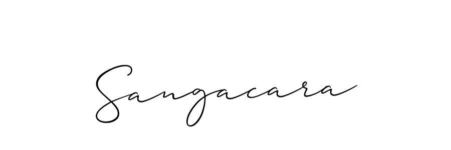 How to Draw Sangacara signature style? Allison_Script is a latest design signature styles for name Sangacara. Sangacara signature style 2 images and pictures png