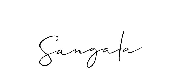 Best and Professional Signature Style for Sangala. Allison_Script Best Signature Style Collection. Sangala signature style 2 images and pictures png