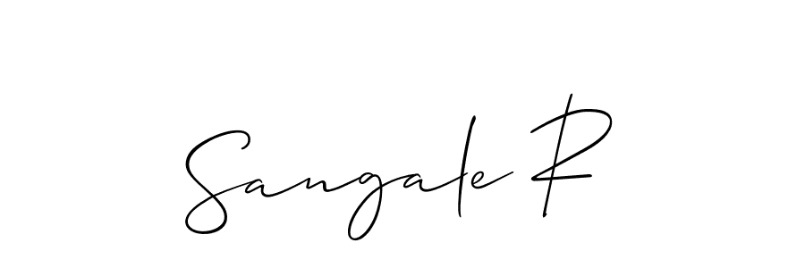 Also we have Sangale R name is the best signature style. Create professional handwritten signature collection using Allison_Script autograph style. Sangale R signature style 2 images and pictures png