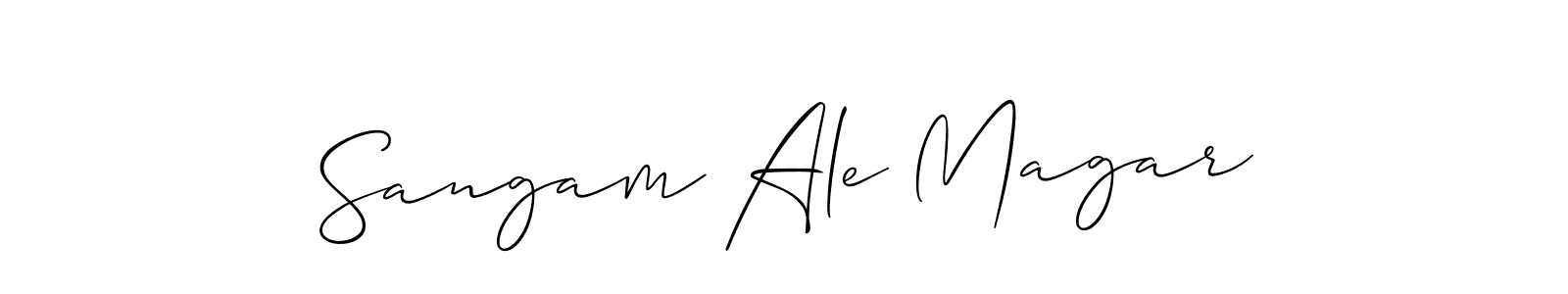 Here are the top 10 professional signature styles for the name Sangam Ale Magar. These are the best autograph styles you can use for your name. Sangam Ale Magar signature style 2 images and pictures png