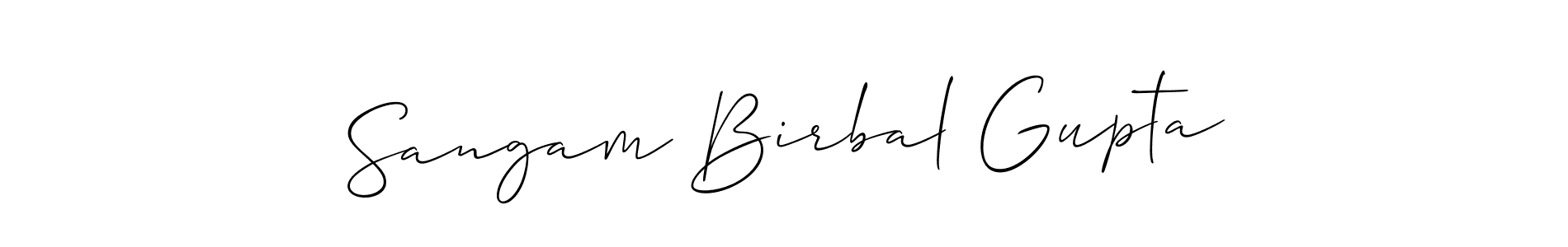 How to make Sangam Birbal Gupta name signature. Use Allison_Script style for creating short signs online. This is the latest handwritten sign. Sangam Birbal Gupta signature style 2 images and pictures png