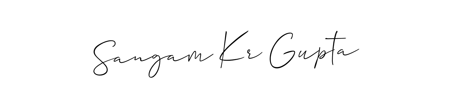 Best and Professional Signature Style for Sangam Kr Gupta. Allison_Script Best Signature Style Collection. Sangam Kr Gupta signature style 2 images and pictures png