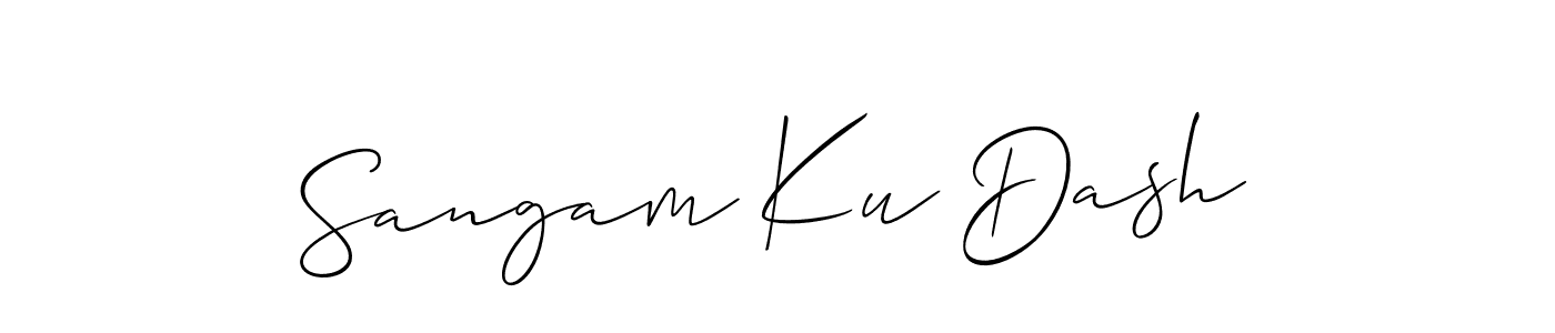 Also You can easily find your signature by using the search form. We will create Sangam Ku Dash name handwritten signature images for you free of cost using Allison_Script sign style. Sangam Ku Dash signature style 2 images and pictures png