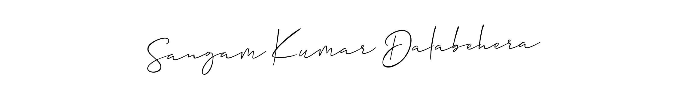 Also You can easily find your signature by using the search form. We will create Sangam Kumar Dalabehera name handwritten signature images for you free of cost using Allison_Script sign style. Sangam Kumar Dalabehera signature style 2 images and pictures png