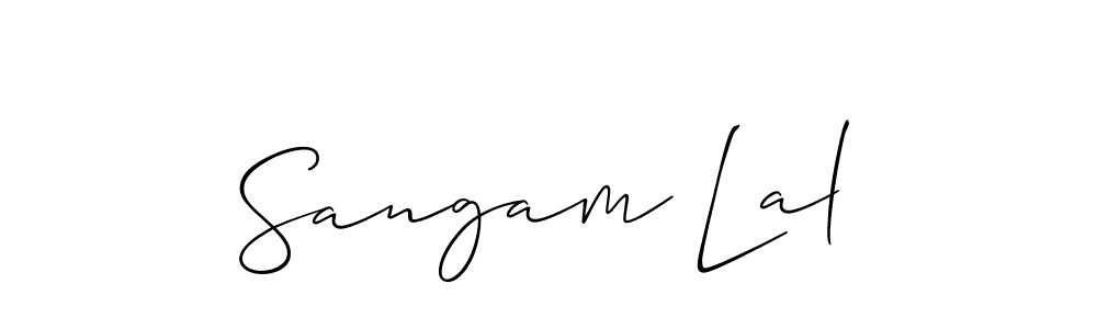 How to make Sangam Lal signature? Allison_Script is a professional autograph style. Create handwritten signature for Sangam Lal name. Sangam Lal signature style 2 images and pictures png