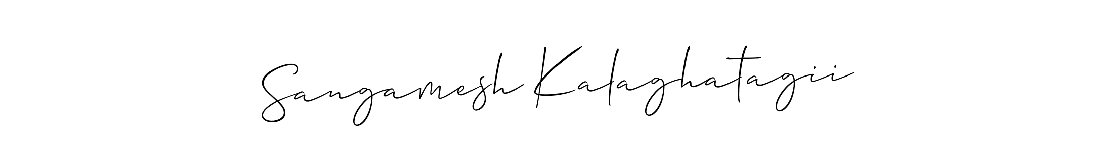 You should practise on your own different ways (Allison_Script) to write your name (Sangamesh Kalaghatagii) in signature. don't let someone else do it for you. Sangamesh Kalaghatagii signature style 2 images and pictures png