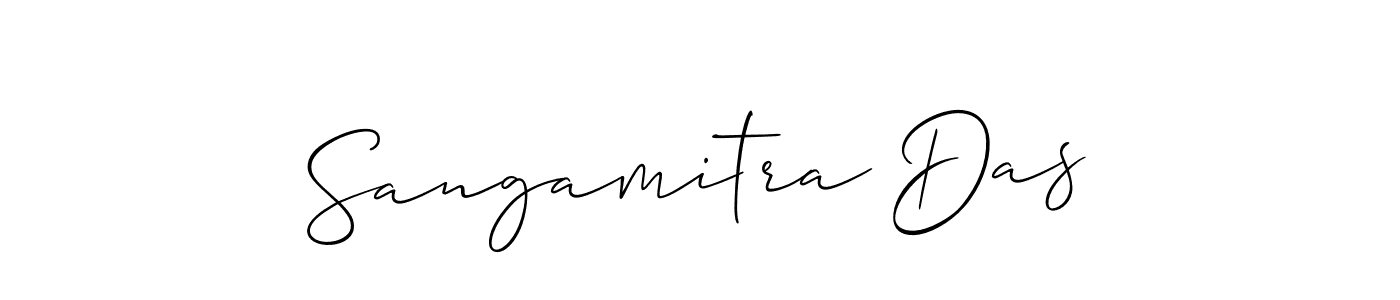 Use a signature maker to create a handwritten signature online. With this signature software, you can design (Allison_Script) your own signature for name Sangamitra Das. Sangamitra Das signature style 2 images and pictures png