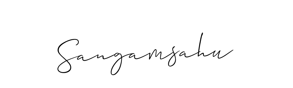 This is the best signature style for the Sangamsahu name. Also you like these signature font (Allison_Script). Mix name signature. Sangamsahu signature style 2 images and pictures png