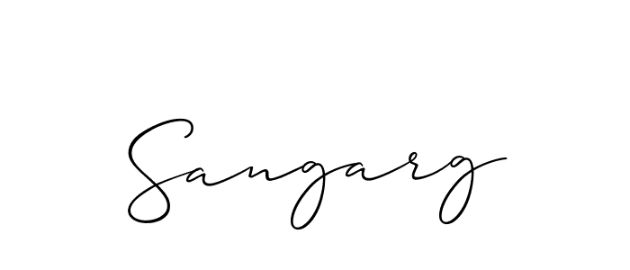 You should practise on your own different ways (Allison_Script) to write your name (Sangarg) in signature. don't let someone else do it for you. Sangarg signature style 2 images and pictures png