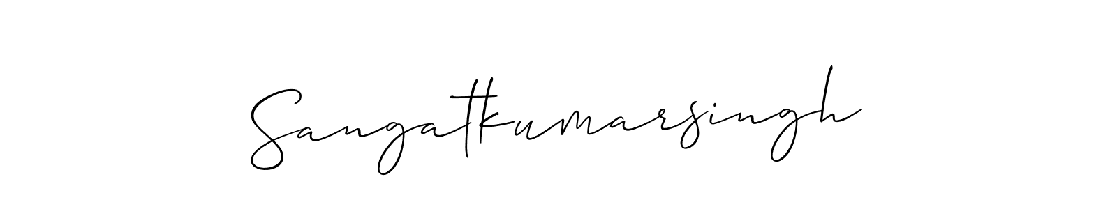 Make a short Sangatkumarsingh signature style. Manage your documents anywhere anytime using Allison_Script. Create and add eSignatures, submit forms, share and send files easily. Sangatkumarsingh signature style 2 images and pictures png