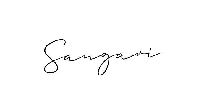 The best way (Allison_Script) to make a short signature is to pick only two or three words in your name. The name Sangavi include a total of six letters. For converting this name. Sangavi signature style 2 images and pictures png