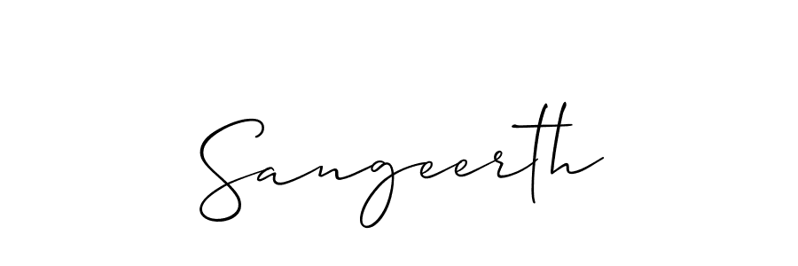 Make a beautiful signature design for name Sangeerth. Use this online signature maker to create a handwritten signature for free. Sangeerth signature style 2 images and pictures png
