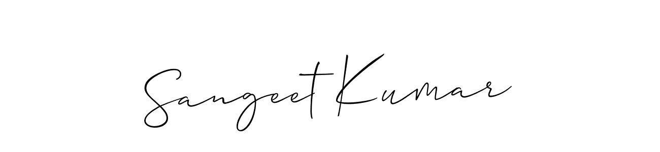 This is the best signature style for the Sangeet Kumar name. Also you like these signature font (Allison_Script). Mix name signature. Sangeet Kumar signature style 2 images and pictures png