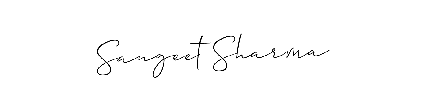 if you are searching for the best signature style for your name Sangeet Sharma. so please give up your signature search. here we have designed multiple signature styles  using Allison_Script. Sangeet Sharma signature style 2 images and pictures png