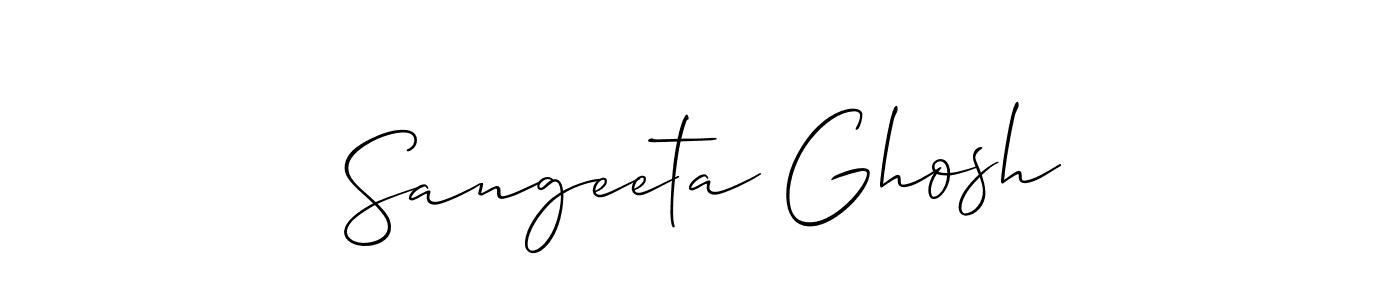 Similarly Allison_Script is the best handwritten signature design. Signature creator online .You can use it as an online autograph creator for name Sangeeta Ghosh. Sangeeta Ghosh signature style 2 images and pictures png