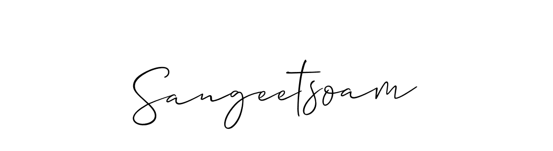 How to make Sangeetsoam name signature. Use Allison_Script style for creating short signs online. This is the latest handwritten sign. Sangeetsoam signature style 2 images and pictures png