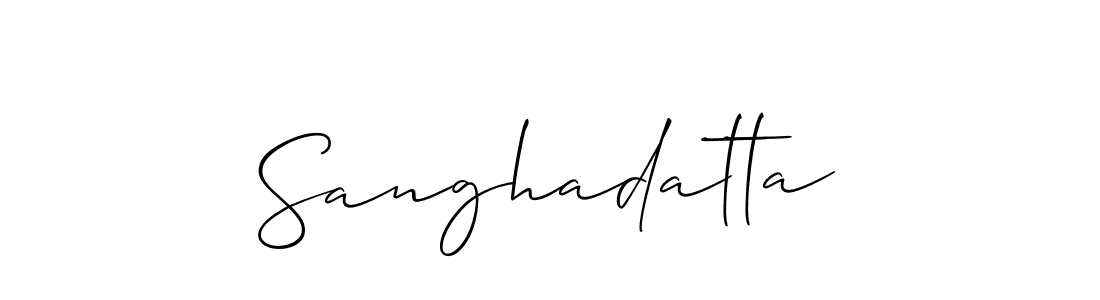 Make a short Sanghadatta signature style. Manage your documents anywhere anytime using Allison_Script. Create and add eSignatures, submit forms, share and send files easily. Sanghadatta signature style 2 images and pictures png