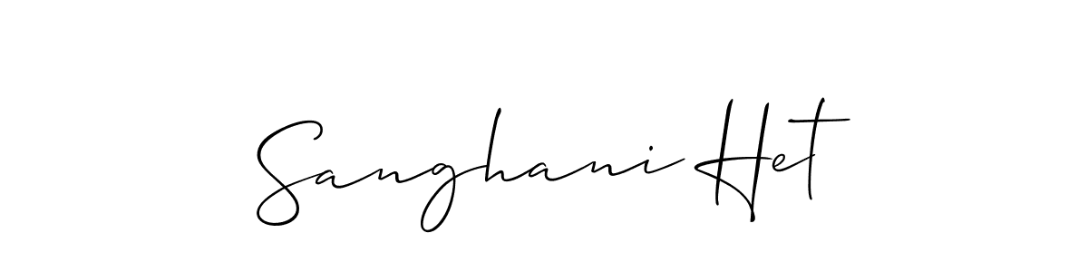 Make a beautiful signature design for name Sanghani Het. Use this online signature maker to create a handwritten signature for free. Sanghani Het signature style 2 images and pictures png