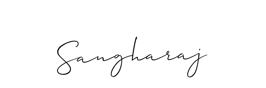 Create a beautiful signature design for name Sangharaj. With this signature (Allison_Script) fonts, you can make a handwritten signature for free. Sangharaj signature style 2 images and pictures png