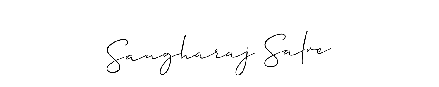 Similarly Allison_Script is the best handwritten signature design. Signature creator online .You can use it as an online autograph creator for name Sangharaj Salve. Sangharaj Salve signature style 2 images and pictures png