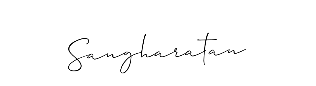 Also You can easily find your signature by using the search form. We will create Sangharatan name handwritten signature images for you free of cost using Allison_Script sign style. Sangharatan signature style 2 images and pictures png