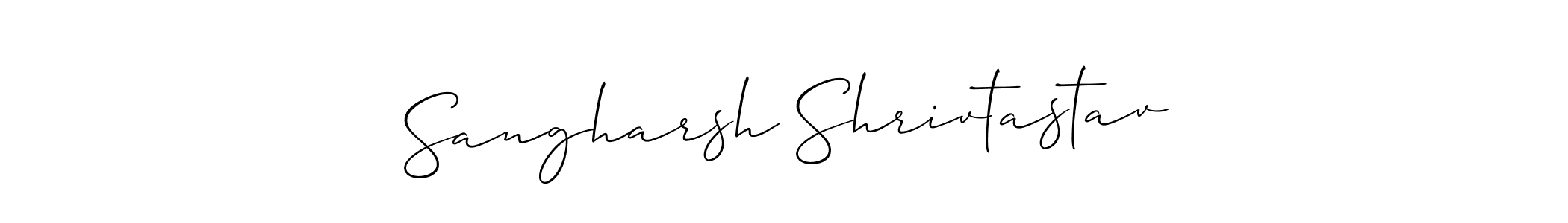 The best way (Allison_Script) to make a short signature is to pick only two or three words in your name. The name Sangharsh Shrivtastav include a total of six letters. For converting this name. Sangharsh Shrivtastav signature style 2 images and pictures png