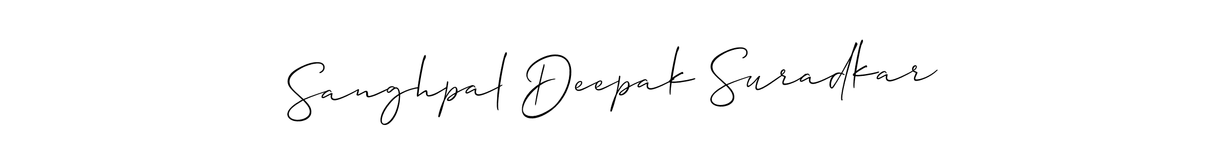 Make a beautiful signature design for name Sanghpal Deepak Suradkar. Use this online signature maker to create a handwritten signature for free. Sanghpal Deepak Suradkar signature style 2 images and pictures png