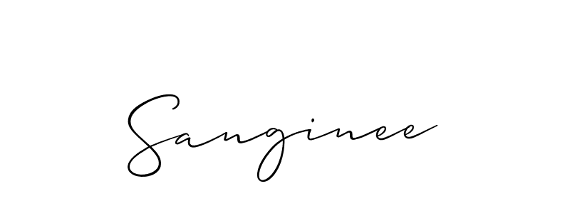 Also we have Sanginee name is the best signature style. Create professional handwritten signature collection using Allison_Script autograph style. Sanginee signature style 2 images and pictures png