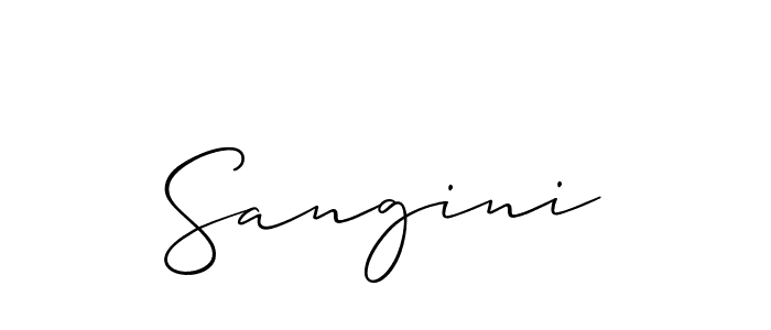 Make a beautiful signature design for name Sangini. Use this online signature maker to create a handwritten signature for free. Sangini signature style 2 images and pictures png