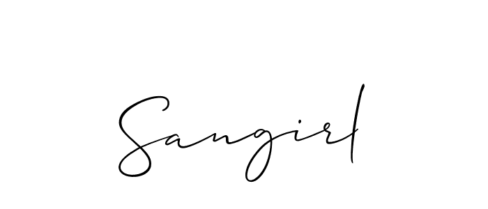 Here are the top 10 professional signature styles for the name Sangirl. These are the best autograph styles you can use for your name. Sangirl signature style 2 images and pictures png