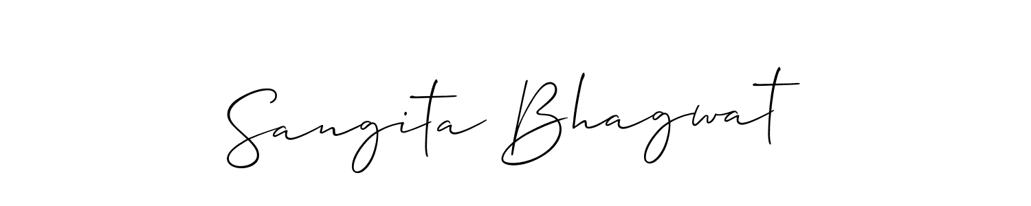 Best and Professional Signature Style for Sangita Bhagwat. Allison_Script Best Signature Style Collection. Sangita Bhagwat signature style 2 images and pictures png