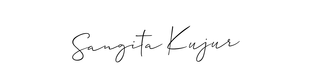 Sangita Kujur stylish signature style. Best Handwritten Sign (Allison_Script) for my name. Handwritten Signature Collection Ideas for my name Sangita Kujur. Sangita Kujur signature style 2 images and pictures png