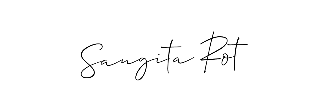 How to make Sangita Rot signature? Allison_Script is a professional autograph style. Create handwritten signature for Sangita Rot name. Sangita Rot signature style 2 images and pictures png