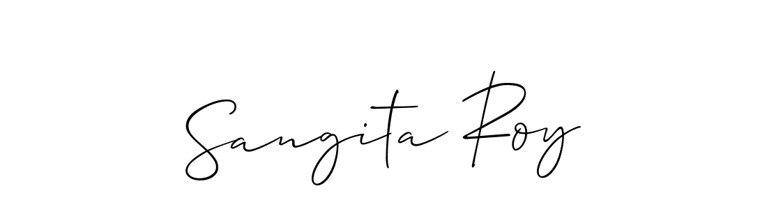 Sangita Roy stylish signature style. Best Handwritten Sign (Allison_Script) for my name. Handwritten Signature Collection Ideas for my name Sangita Roy. Sangita Roy signature style 2 images and pictures png