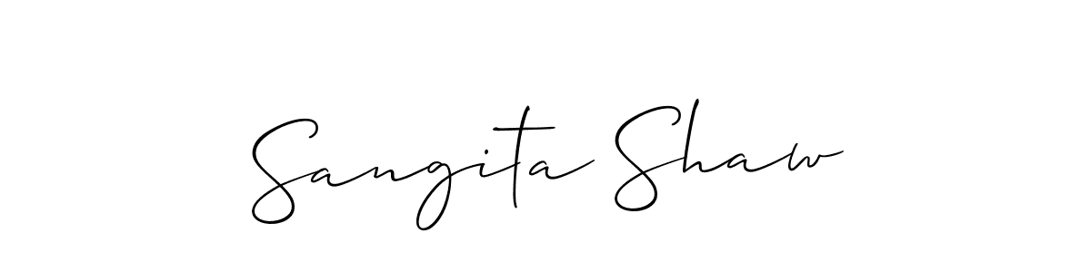 Make a beautiful signature design for name Sangita Shaw. Use this online signature maker to create a handwritten signature for free. Sangita Shaw signature style 2 images and pictures png