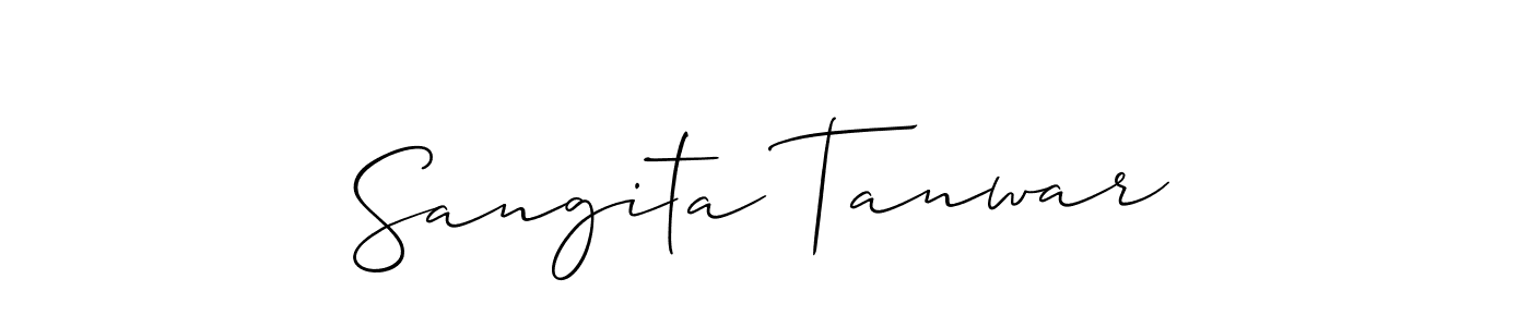 Here are the top 10 professional signature styles for the name Sangita Tanwar. These are the best autograph styles you can use for your name. Sangita Tanwar signature style 2 images and pictures png