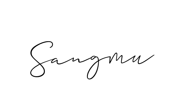 This is the best signature style for the Sangmu name. Also you like these signature font (Allison_Script). Mix name signature. Sangmu signature style 2 images and pictures png