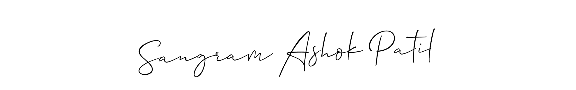 It looks lik you need a new signature style for name Sangram Ashok Patil. Design unique handwritten (Allison_Script) signature with our free signature maker in just a few clicks. Sangram Ashok Patil signature style 2 images and pictures png