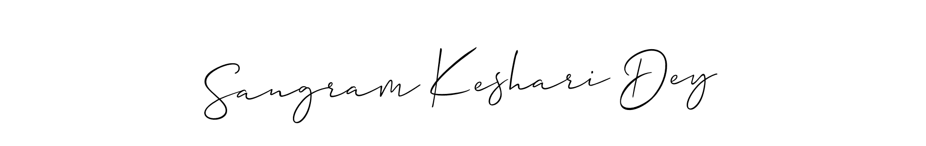 How to Draw Sangram Keshari Dey signature style? Allison_Script is a latest design signature styles for name Sangram Keshari Dey. Sangram Keshari Dey signature style 2 images and pictures png