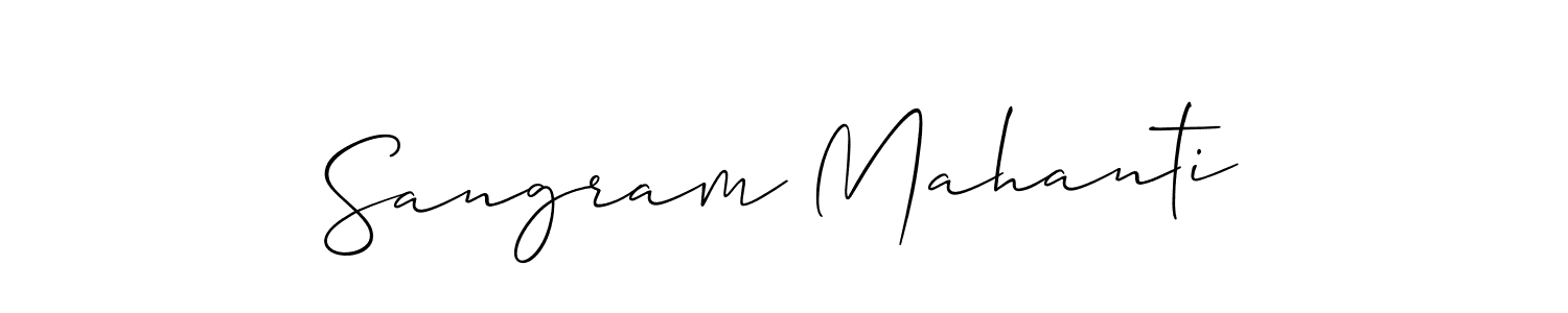 Sangram Mahanti stylish signature style. Best Handwritten Sign (Allison_Script) for my name. Handwritten Signature Collection Ideas for my name Sangram Mahanti. Sangram Mahanti signature style 2 images and pictures png