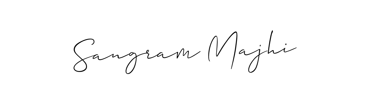 Make a beautiful signature design for name Sangram Majhi. With this signature (Allison_Script) style, you can create a handwritten signature for free. Sangram Majhi signature style 2 images and pictures png