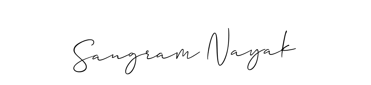 How to Draw Sangram Nayak signature style? Allison_Script is a latest design signature styles for name Sangram Nayak. Sangram Nayak signature style 2 images and pictures png
