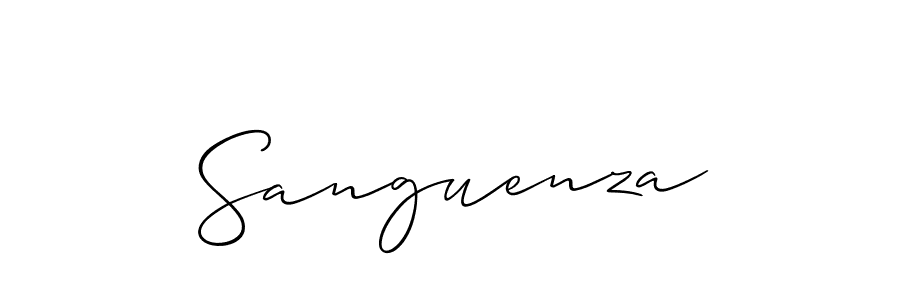 Make a beautiful signature design for name Sanguenza. Use this online signature maker to create a handwritten signature for free. Sanguenza signature style 2 images and pictures png
