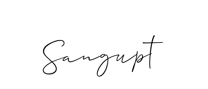 Also we have Sangupt name is the best signature style. Create professional handwritten signature collection using Allison_Script autograph style. Sangupt signature style 2 images and pictures png