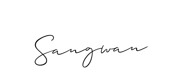 Also You can easily find your signature by using the search form. We will create Sangwan name handwritten signature images for you free of cost using Allison_Script sign style. Sangwan signature style 2 images and pictures png