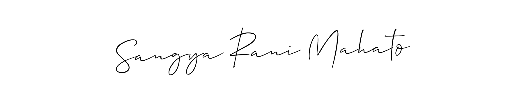 Make a beautiful signature design for name Sangya Rani Mahato. Use this online signature maker to create a handwritten signature for free. Sangya Rani Mahato signature style 2 images and pictures png