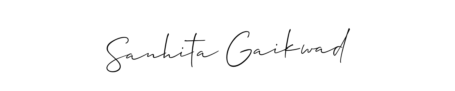 How to Draw Sanhita Gaikwad signature style? Allison_Script is a latest design signature styles for name Sanhita Gaikwad. Sanhita Gaikwad signature style 2 images and pictures png